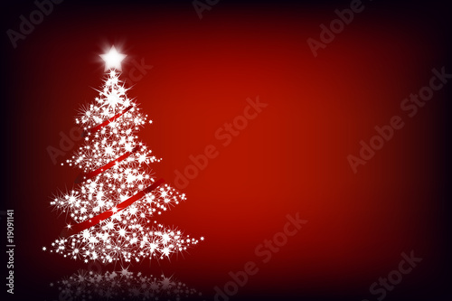 Holiday background - Christmas tree