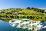 cruise ship at Peso da Regua, Douro Valley, Portugal