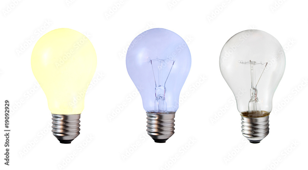 Set of energy bulbs Set of energy bulbs