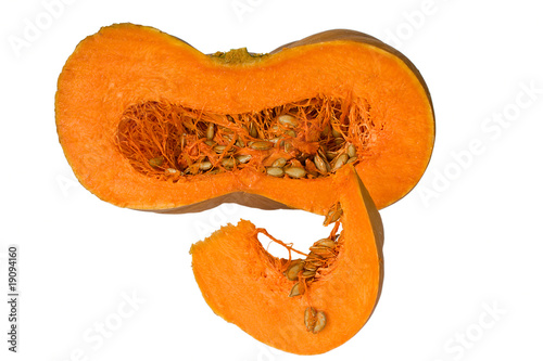 sections of pumpkin