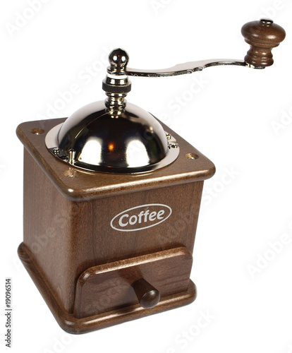 Vintage coffee grinder isol...