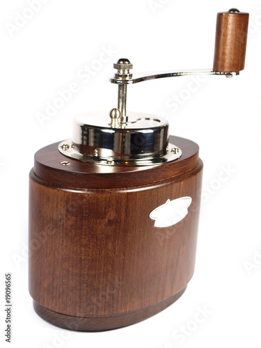 Vintage coffee grinder isol...