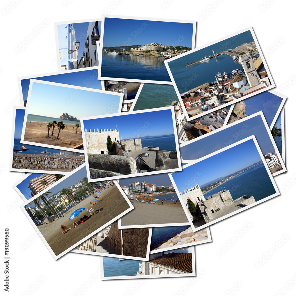 Naklejka premium Photographs of Peniscola, Mediterranean city in Spain
