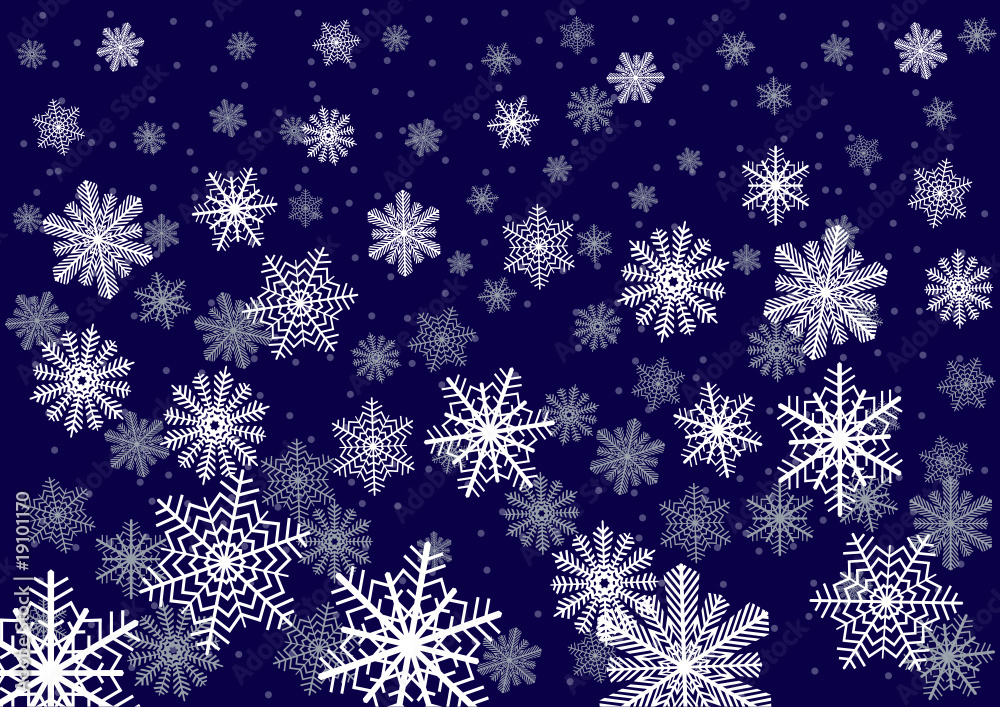 Nightly snowfall. Nightly snowfall.
