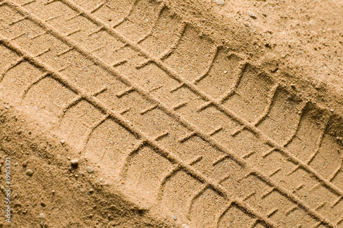 Track on sand