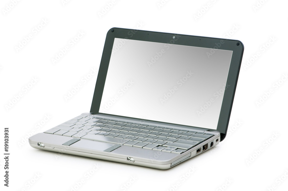 Stylish netbook isolated on the white background Stylish netbook isolated on the white background