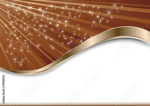 Choco background with stars