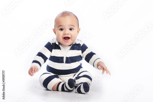 Anxious infant boy 6 mos old