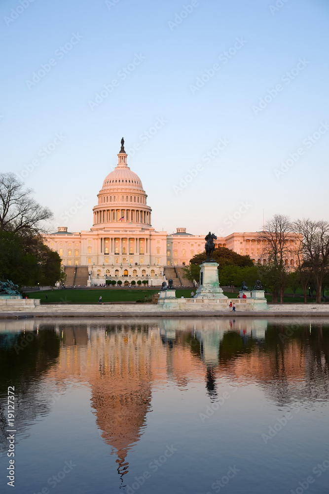 Capitol Hill at sunset, Washington DC