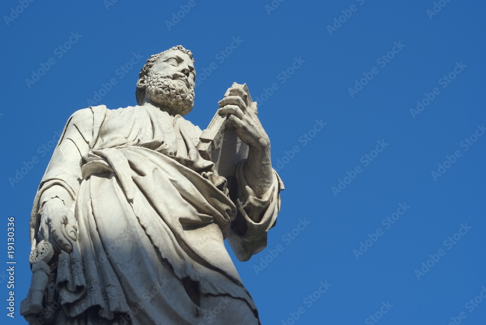Roma, ponte S. Angelo, statua di S. Pietro (part.) Roma, ponte S. Angelo, statua di S. Pietro (part.)