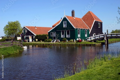 Typical Dutch country house in Netherlands