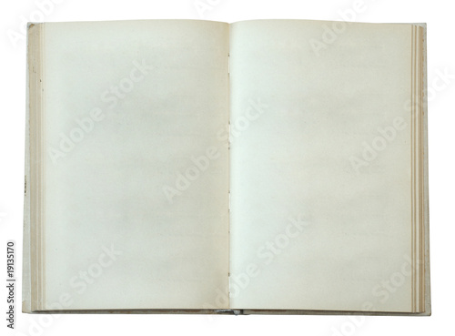 blank open book