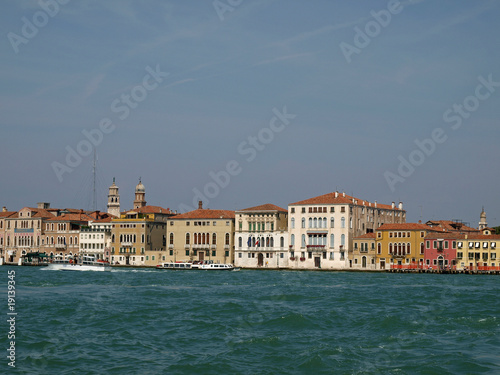 Venice seen from the Giudecca canal.