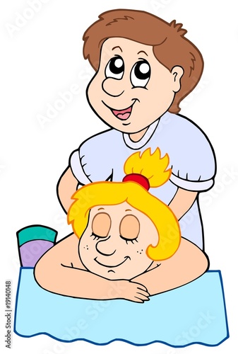 Cartoon massage