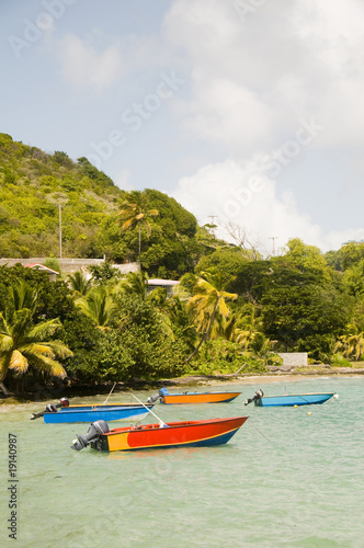 fishing boats friendship bay la pompe bequia st. vincent and the