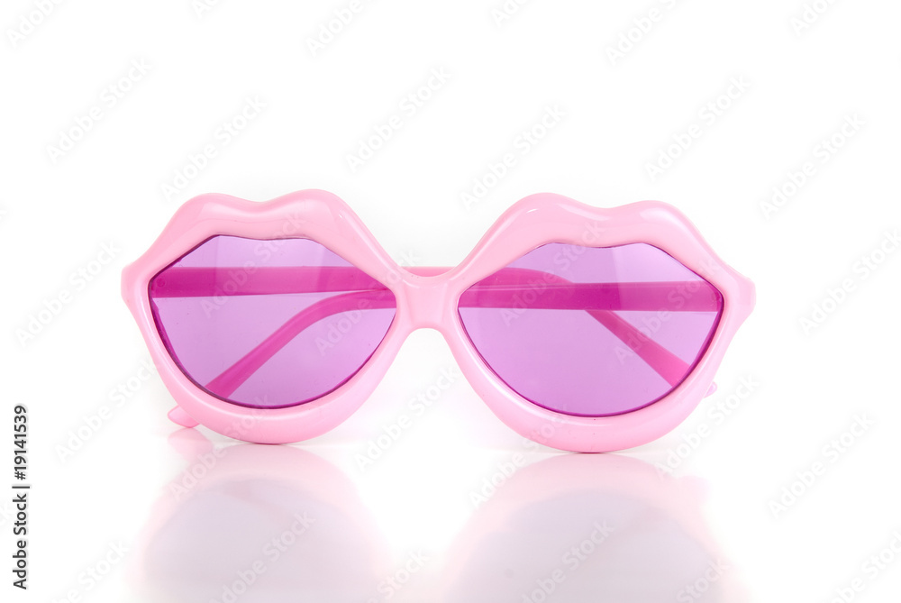 Fototapeta premium party lips shaped glasses