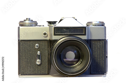 Face of old film camera