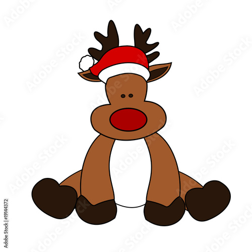 Cute Christmas Reindeer photo