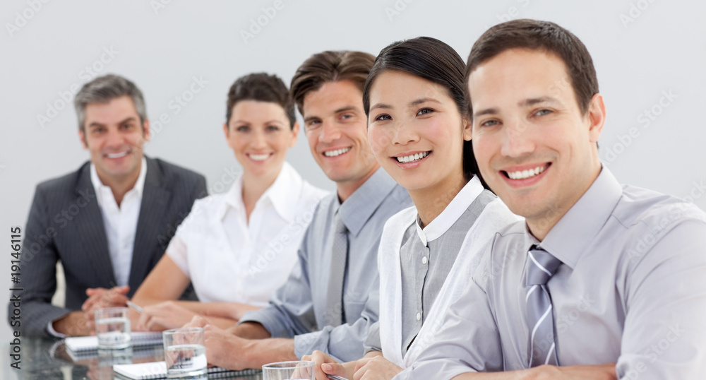Business group showing diversity in a meeting Business group showing diversity in a meeting