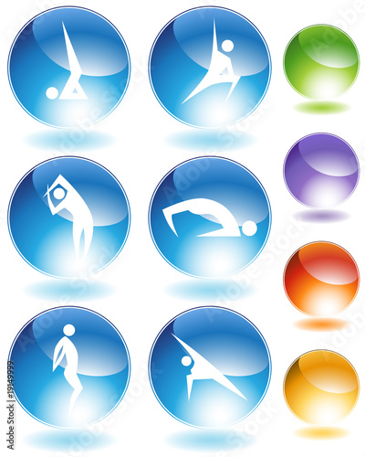 Free Download Yoga Crystal Icon Set - GFXLoad
