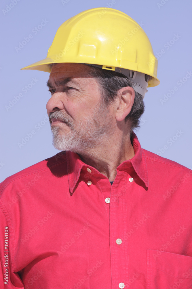 Architect, Contractor with Hard Hat Architect, Contractor with Hard Hat