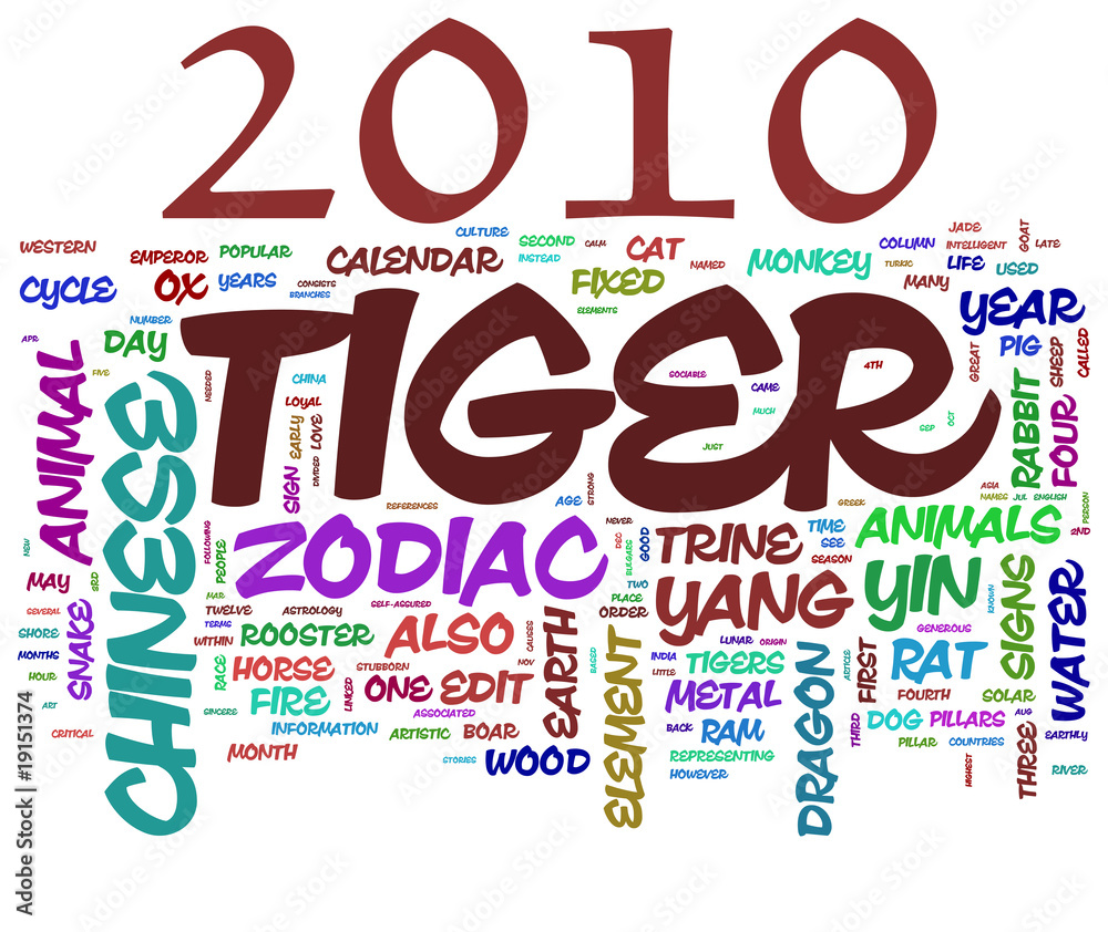Fototapeta premium Tiger new year 2010