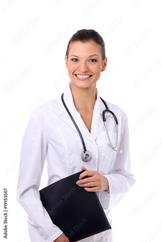 Beautiful young doctor with stethoscope.. Beautiful young doctor with stethoscope..