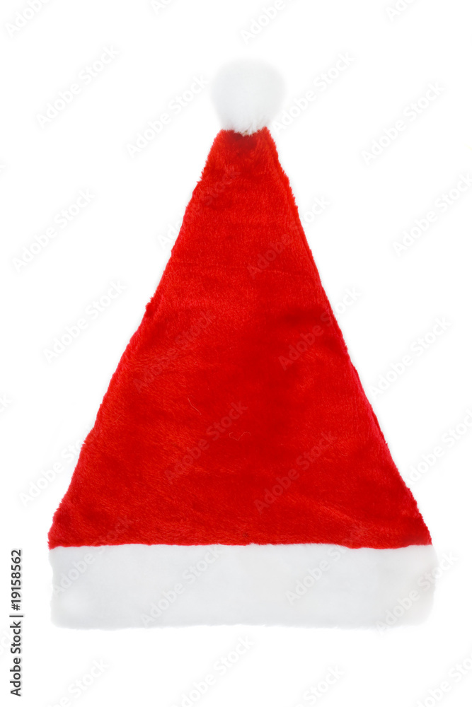 santa claus red cap isolated on white background santa claus red cap isolated on white background
