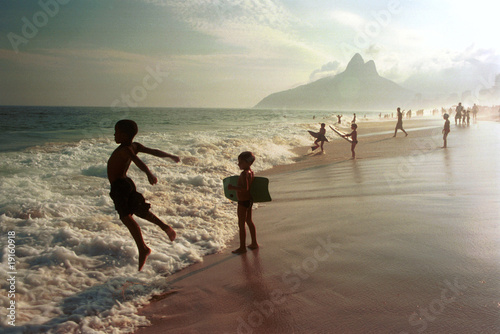 Canvas Print Ipanema beach, Rio de Janeiro, Brazil