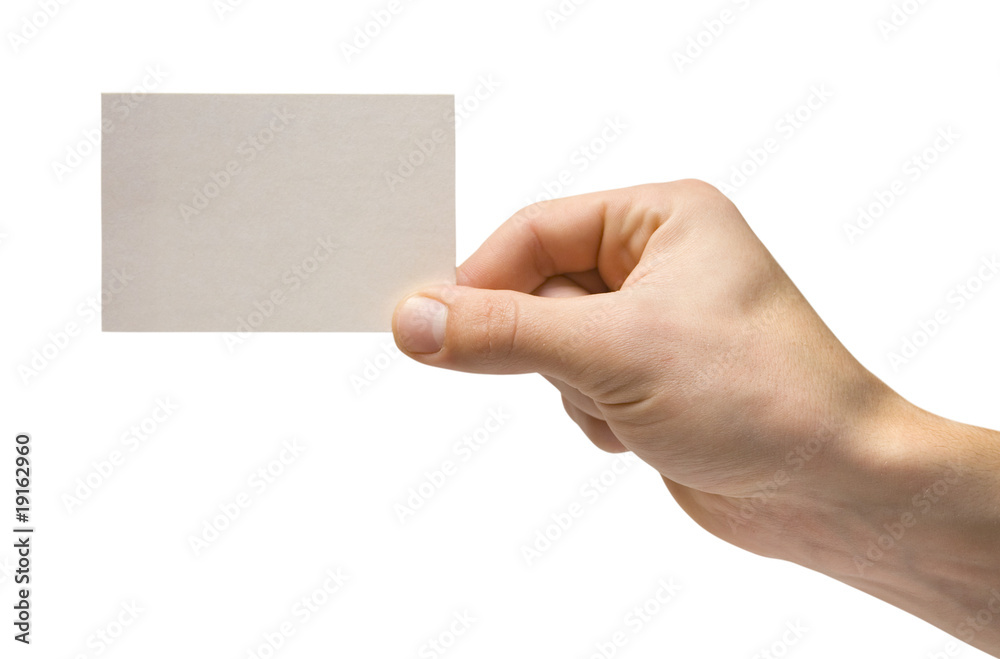 Obraz premium White card