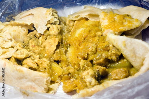 dahl pouri roti   trinidad and tobago photo