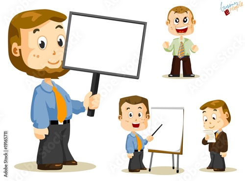 Message Board. Business People