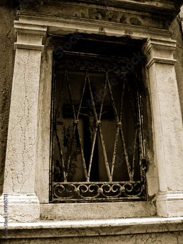 window in the old building