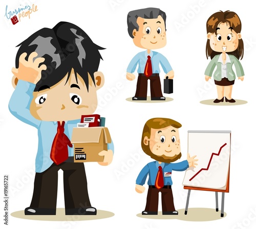 Fired. Business People