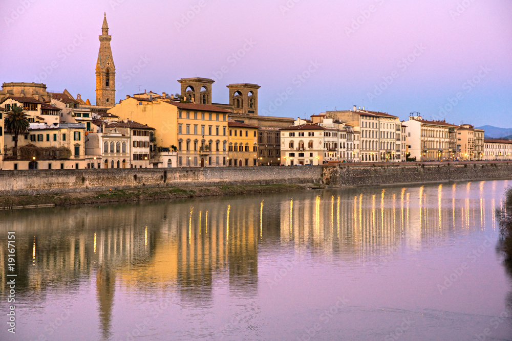 View of Florence and the arno river.