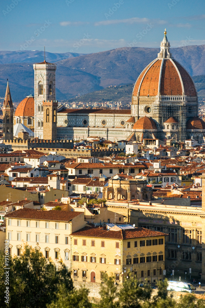 Fototapeta premium Florence, Duomo and Giotto's Campanile.