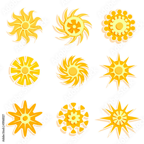 sun designs vector