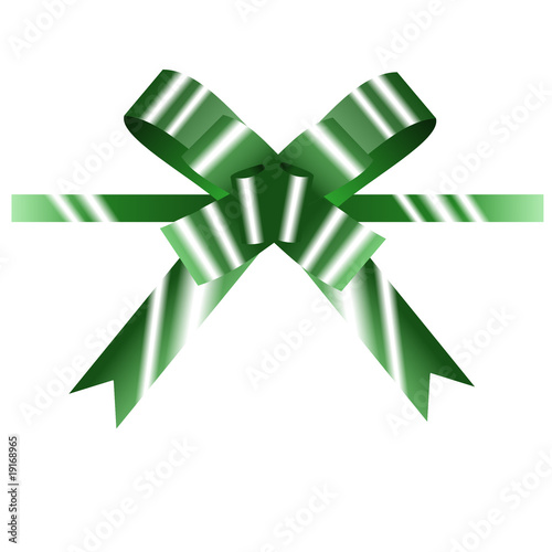 Shiny Green Gift Bow