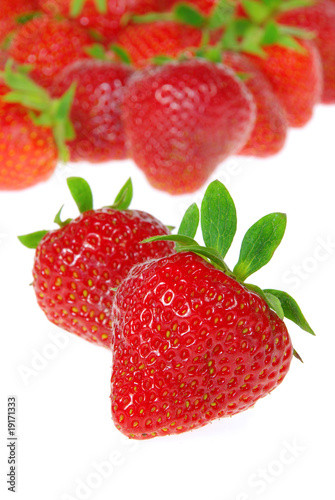 Erdbeere freigestellt - strawberry isolated 08