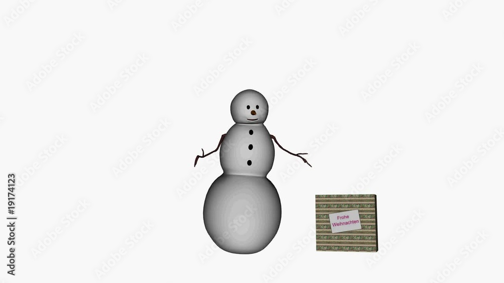 Tanzender Schneemann