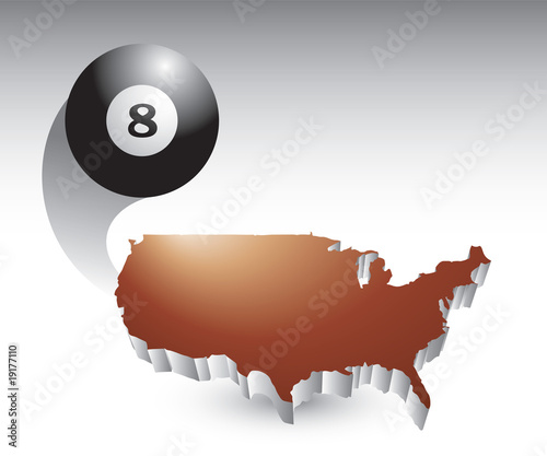 eight ball over united states icon