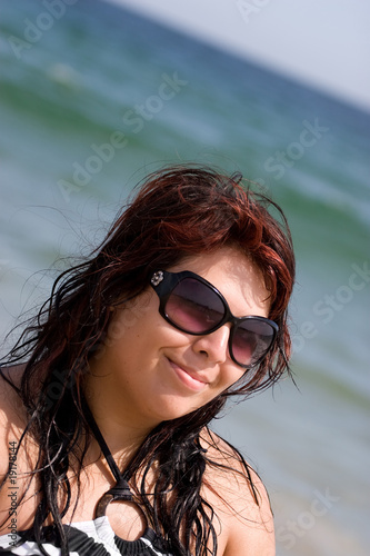 Happy Beach Woman photo