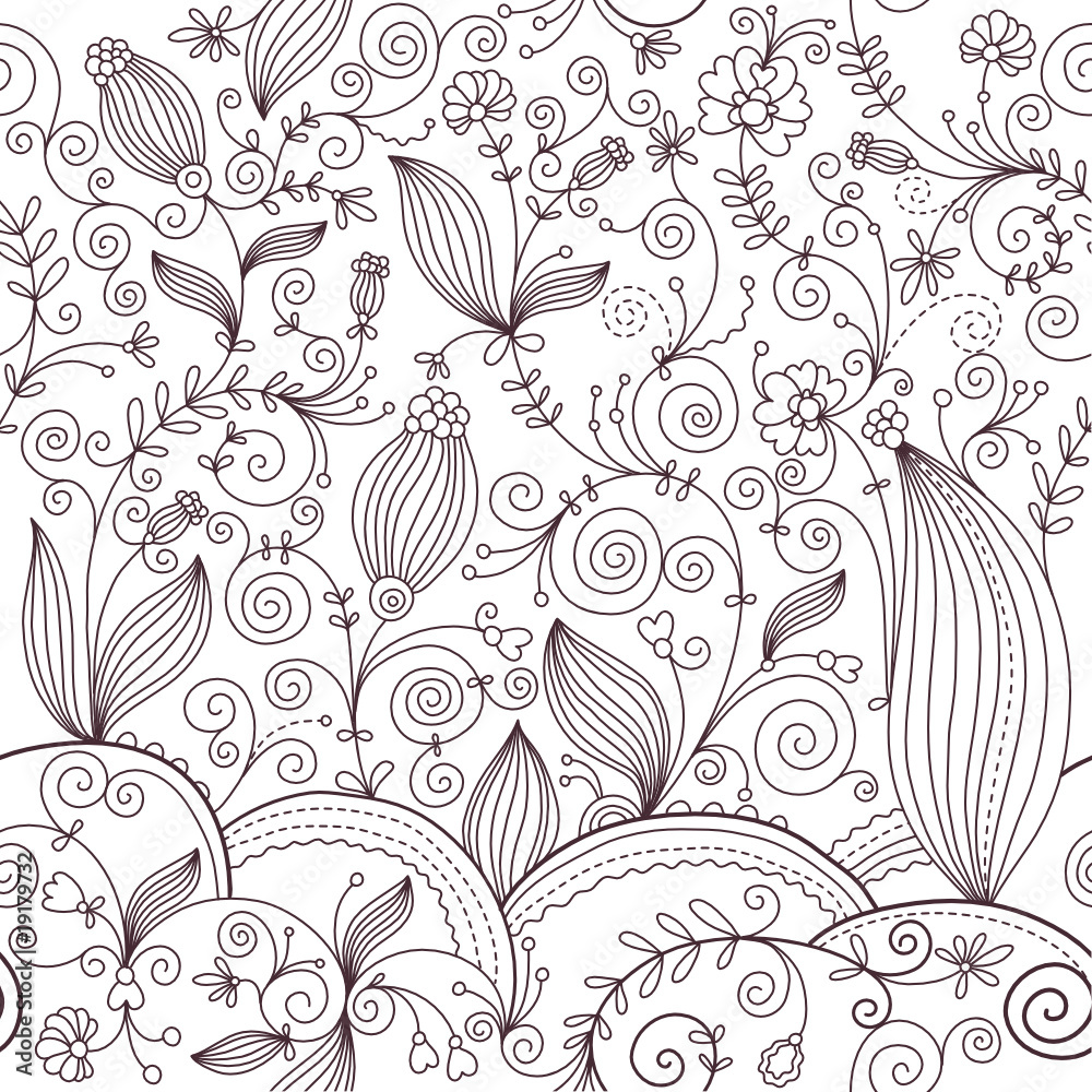 beauty seamless floral pattern