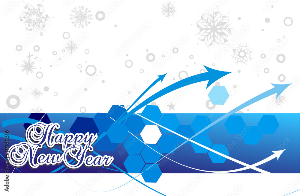 Obraz premium new year background
