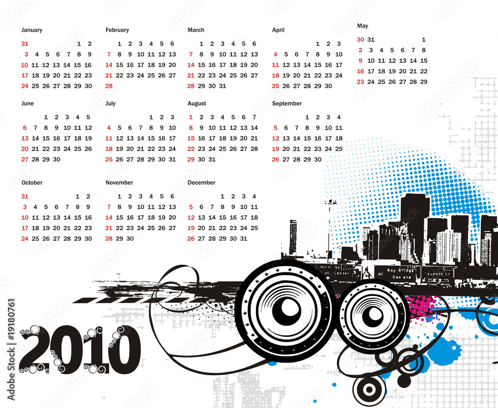 New year calendar