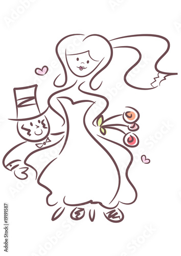 Witziges Hochzeitspaar