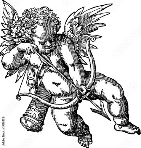 Slika na platnu cherub old illustration