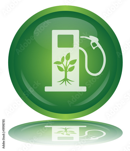 Bouton Web BIOCARBURANTS - BIOFUELS (Transport Vert Vecteur)