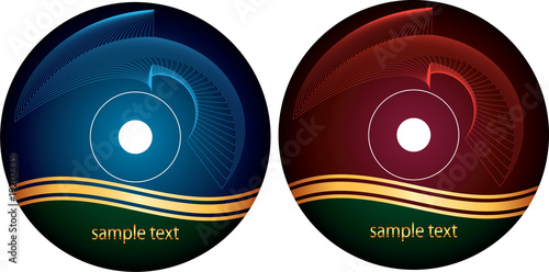 CD - DVD Label Design template