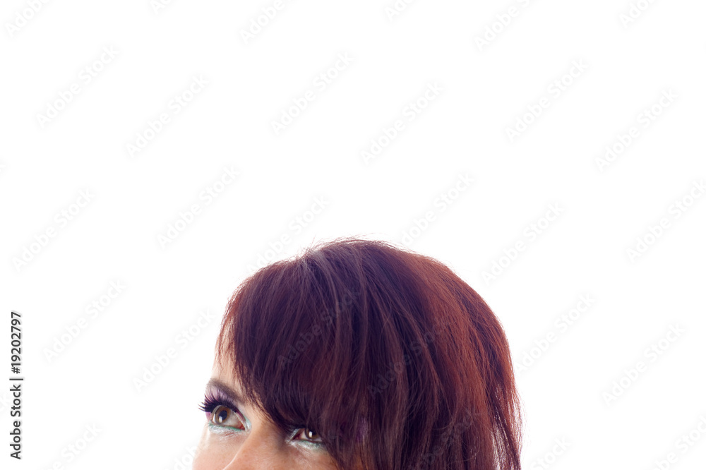 Pensive Woman - a lot of copyspace Pensive Woman - a lot of copyspace
